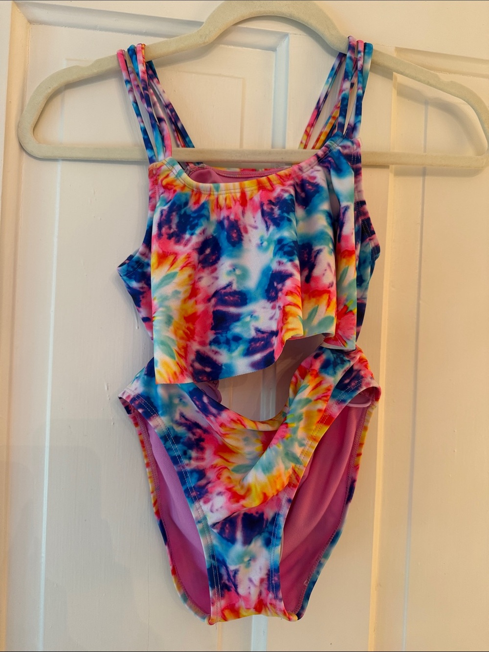 Girls Tie-Dye Bikini Swimsuit - Multicolor